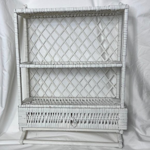 Vintage Bath Vintage Wicker Shelf Poshmark